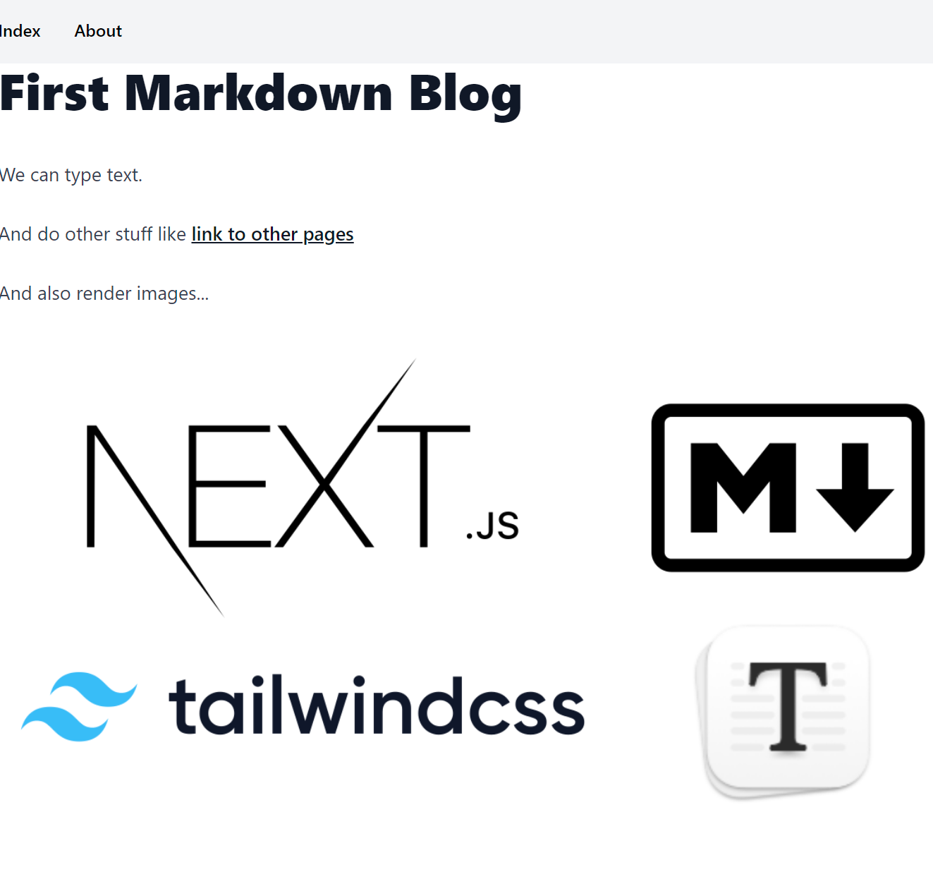 first markdown blog demo